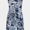 Abito in denim Rebel Hibiscus con lavaggio scuro