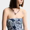 Abito in denim Rebel Hibiscus con lavaggio scuro