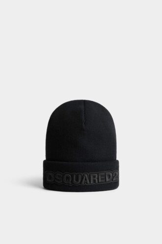 Berretto in maglia con logo Dsquared2