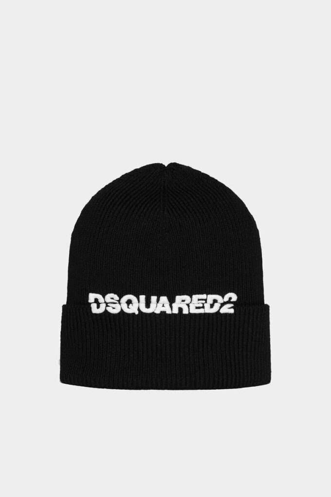 Berretto in maglia con logo Dsquared2 Berretto in maglia con logo Dsquared2