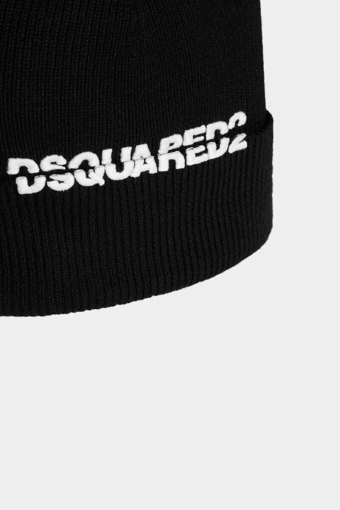 Berretto in maglia con logo Dsquared2 Berretto in maglia con logo Dsquared2