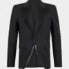 Blazer anni ’70 con colletto ricamato Blazer anni ’70 con colletto ricamato