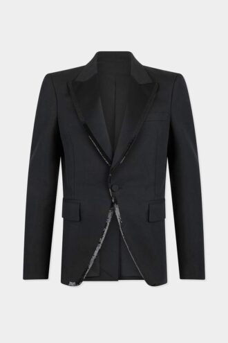 Blazer anni ’70 con colletto ricamato
