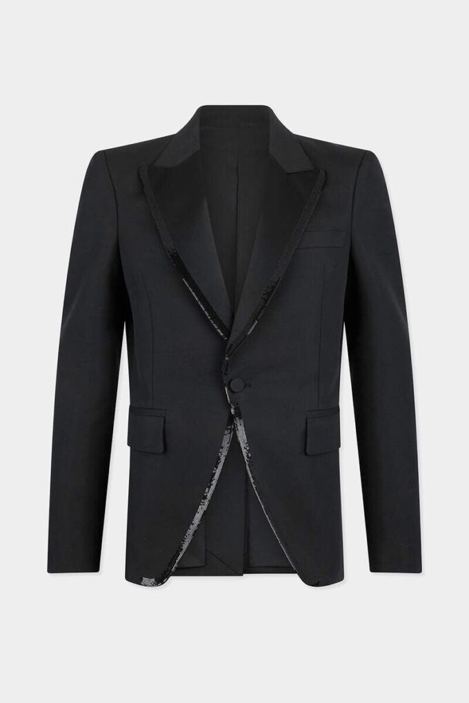 Blazer anni ’70 con colletto ricamato Blazer anni ’70 con colletto ricamato