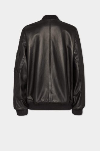 Bomber oversize in pelle modello Cyprus