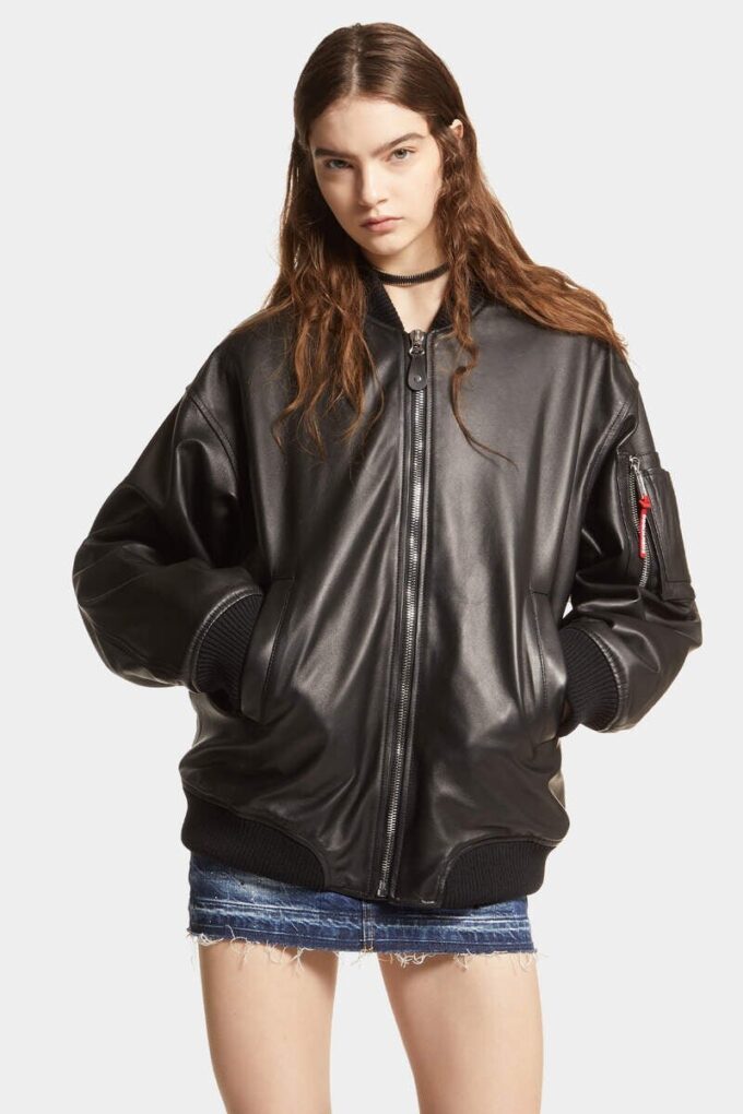 Bomber oversize in pelle modello Cyprus Bomber oversize in pelle modello Cyprus