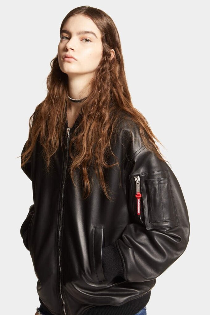 Bomber oversize in pelle modello Cyprus Bomber oversize in pelle modello Cyprus