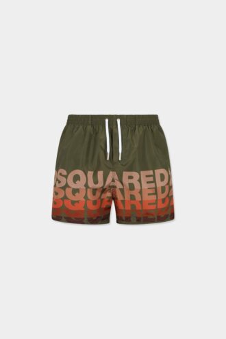 Boxer da bagno midi con logo Dsquared2