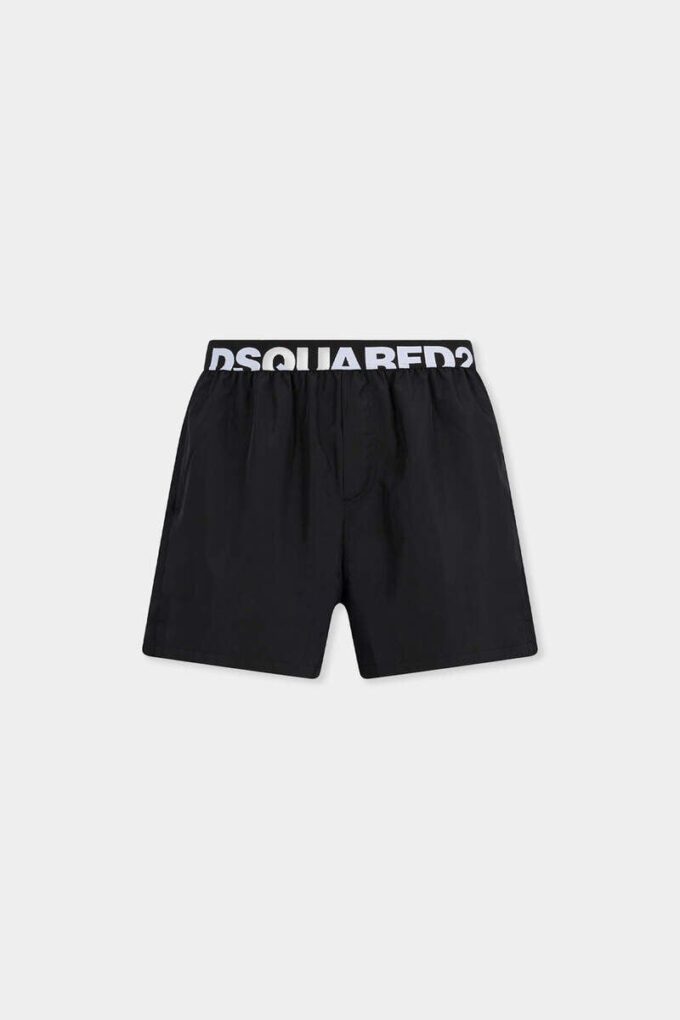 Boxer da bagno midi con logo Dsquared2 Boxer da bagno midi con logo Dsquared2
