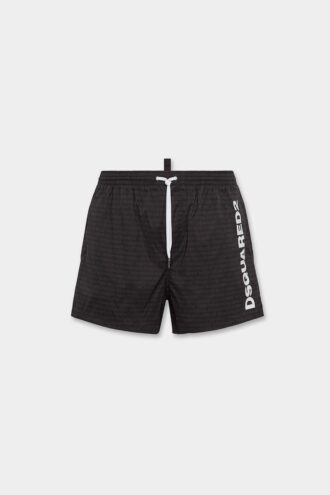 Boxer da bagno midi con logo Dsquared2