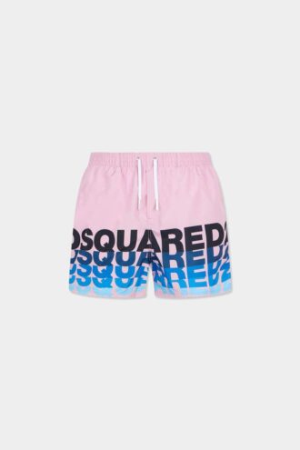 Boxer da bagno midi con logo Dsquared2