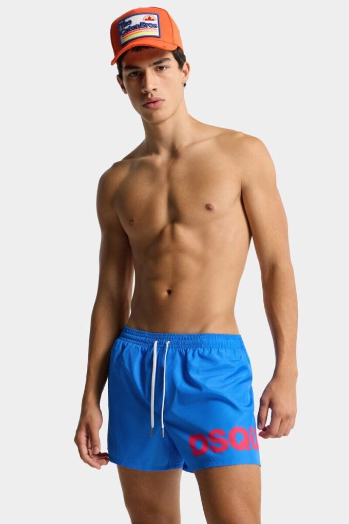 Boxer da bagno midi con logo Dsquared2 Boxer da bagno midi con logo Dsquared2