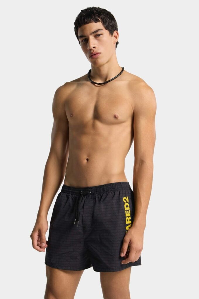 Boxer da bagno midi con logo Dsquared2 Boxer da bagno midi con logo Dsquared2