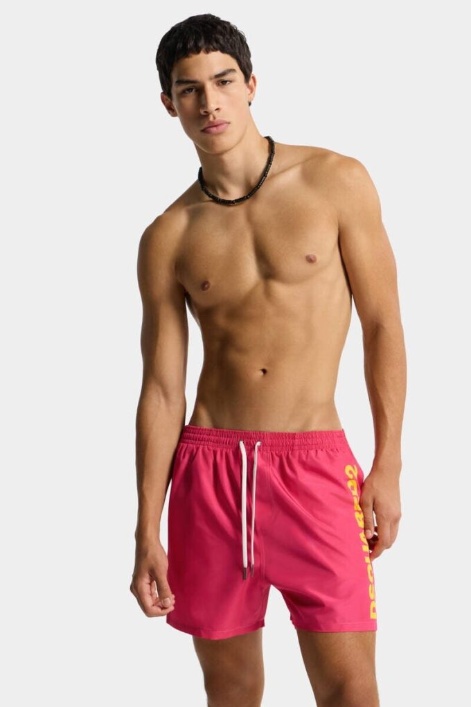 Boxer da bagno midi con logo Dsquared2 Boxer da bagno midi con logo Dsquared2