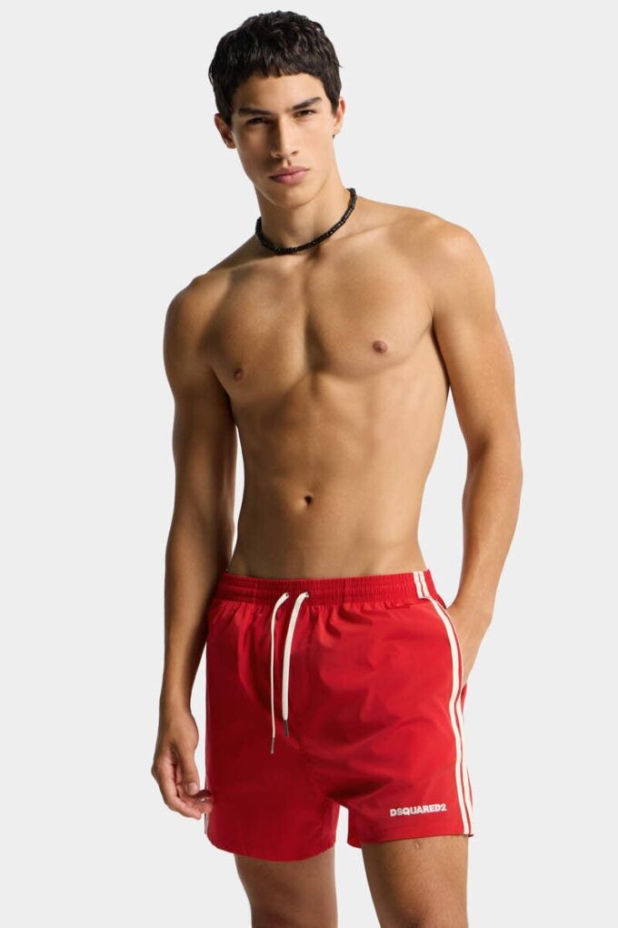 Boxer da bagno midi con logo Dsquared2 Boxer da bagno midi con logo Dsquared2