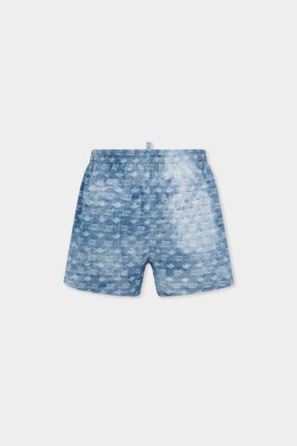 Boxer da bagno midi con monogramma D2 Boxer da bagno midi con monogramma D2
