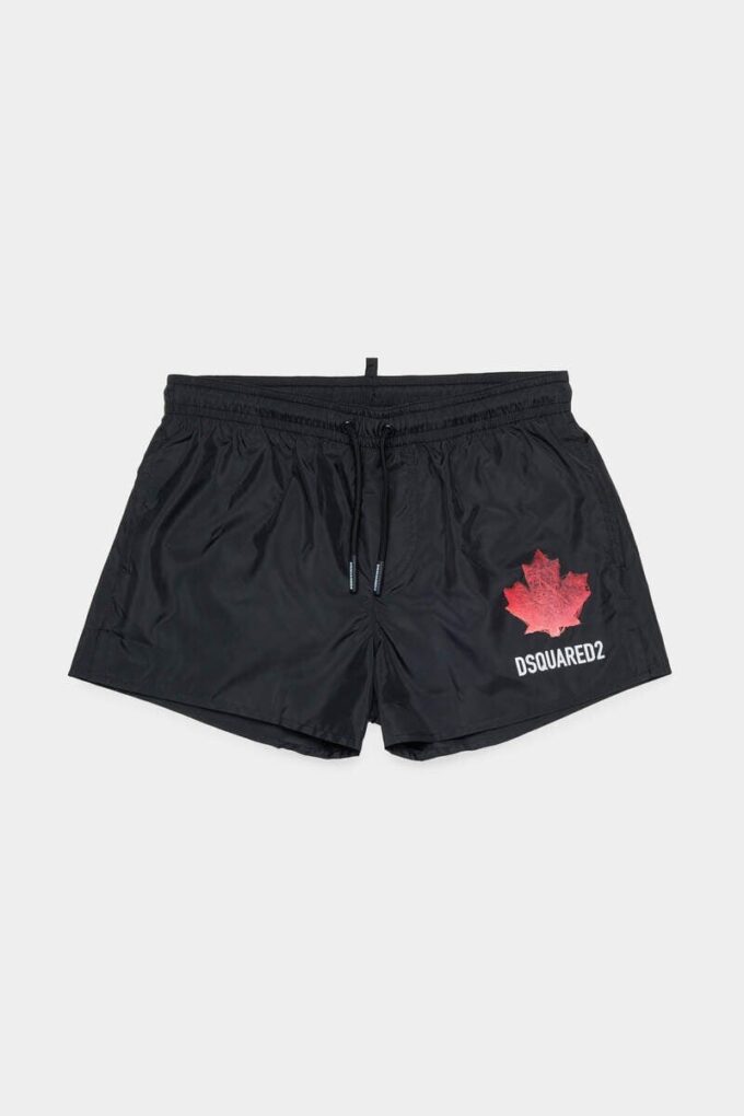 Boxer da bagno midi D2Kids Junior con foglia d’acero