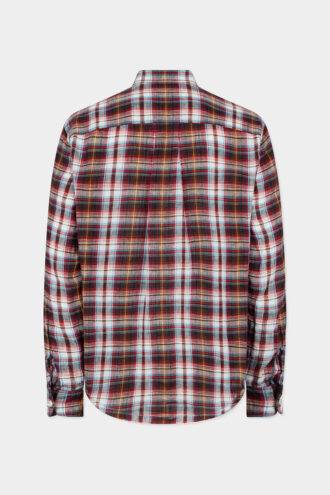 Camicia canadese vintage in lino