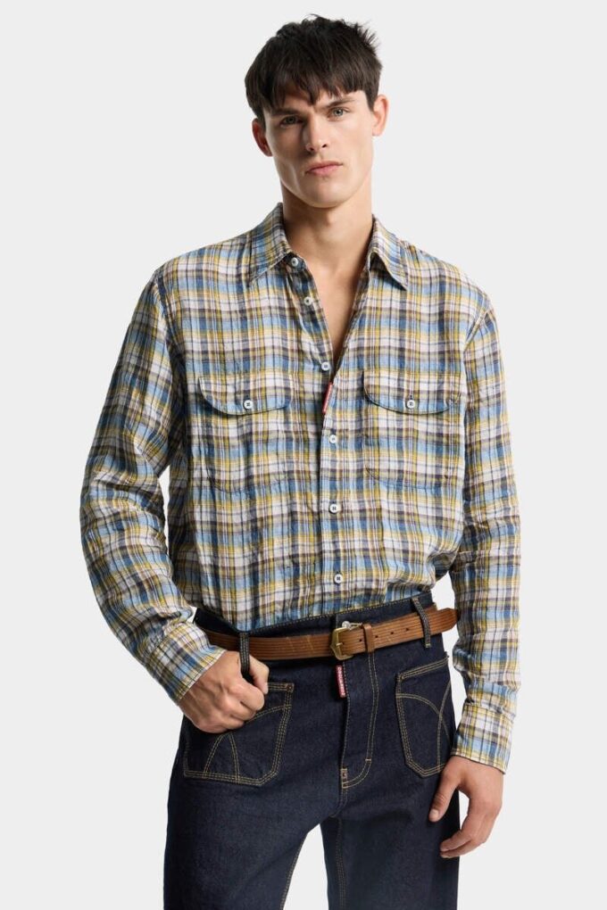 Camicia canadese vintage in lino Camicia canadese vintage in lino