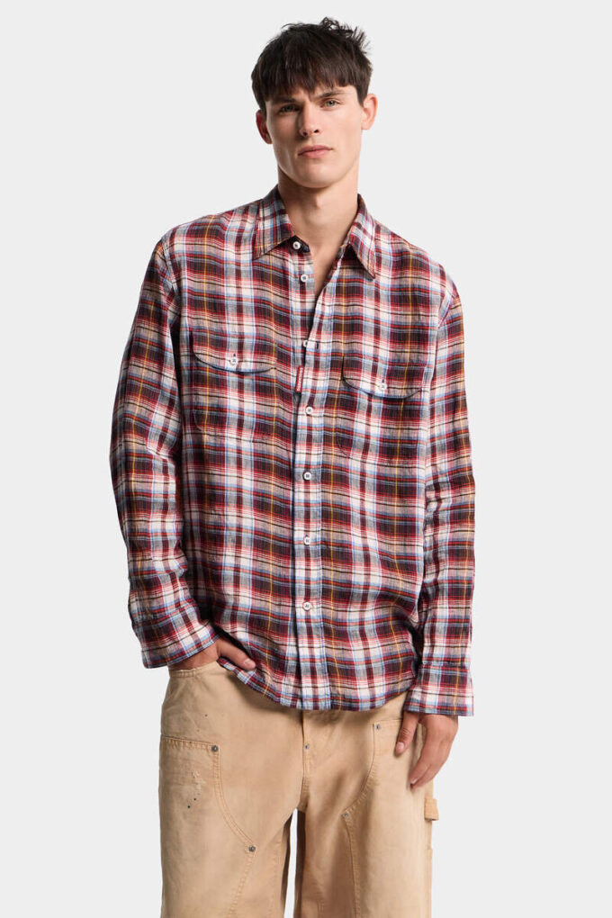 Camicia canadese vintage in lino Camicia canadese vintage in lino