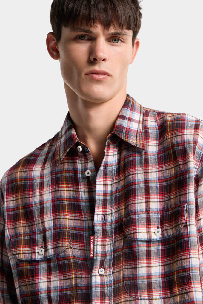Camicia canadese vintage in lino Camicia canadese vintage in lino