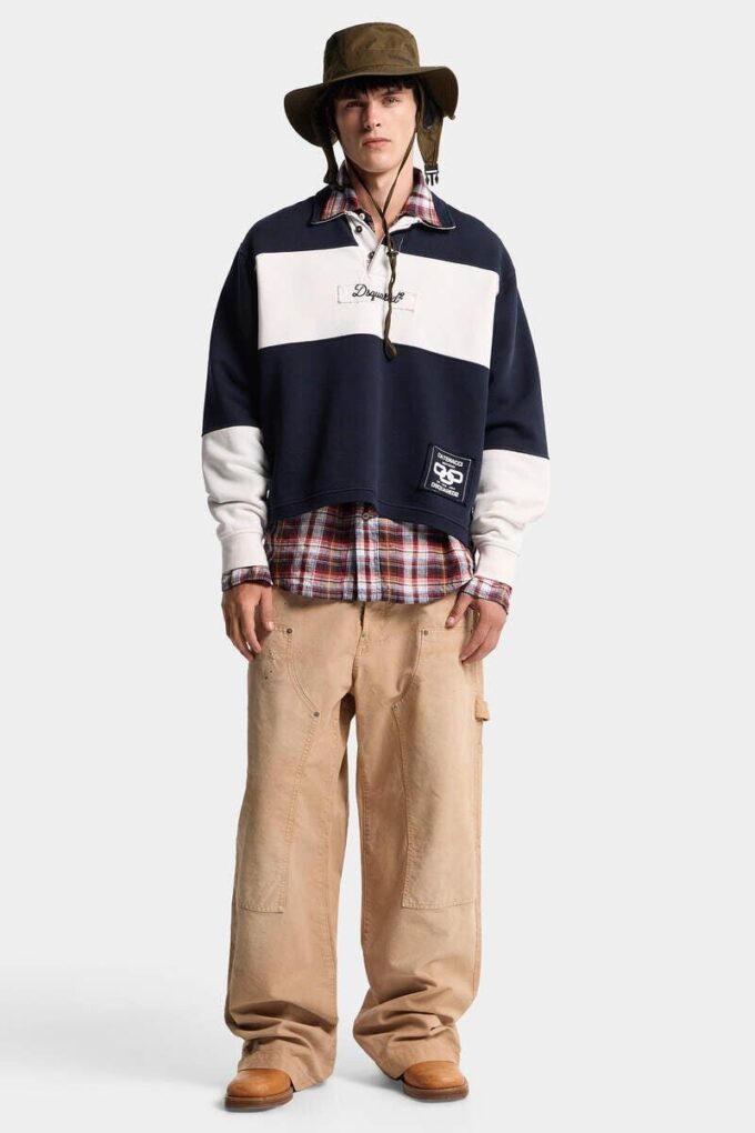 Felpa D2 College Rugby Fit Felpa D2 College Rugby Fit