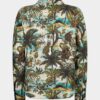 Camicia con collo a V e stampa scimmia Camicia con collo a V e stampa scimmia
