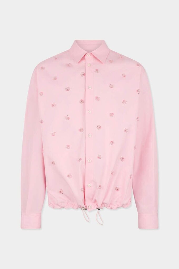 Camicia con coulisse ricamata Camicia con coulisse ricamata