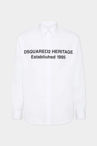 Camicia con logo Heritage stampato