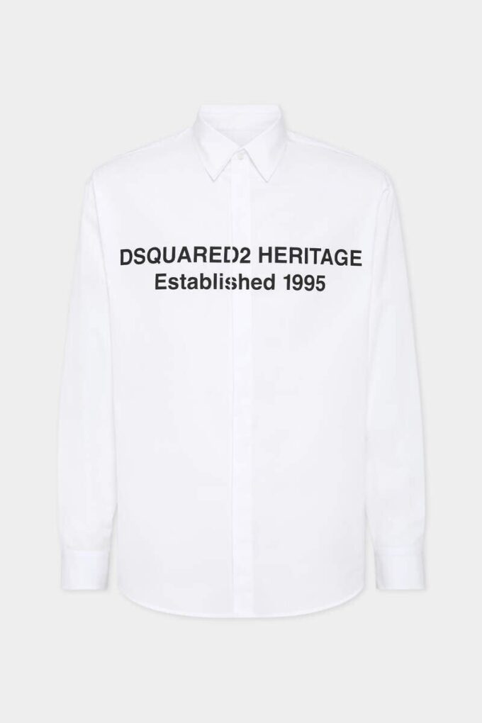 Camicia con logo Heritage stampato Camicia con logo Heritage stampato