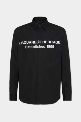 Camicia con logo Heritage stampato