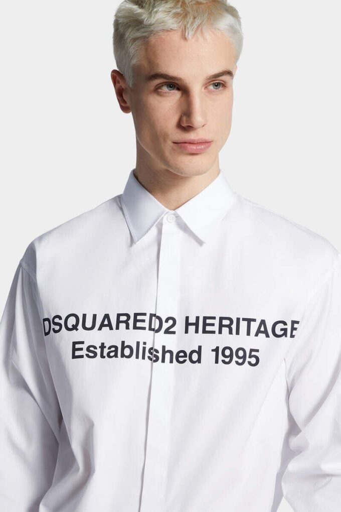 Camicia con logo Heritage stampato Camicia con logo Heritage stampato