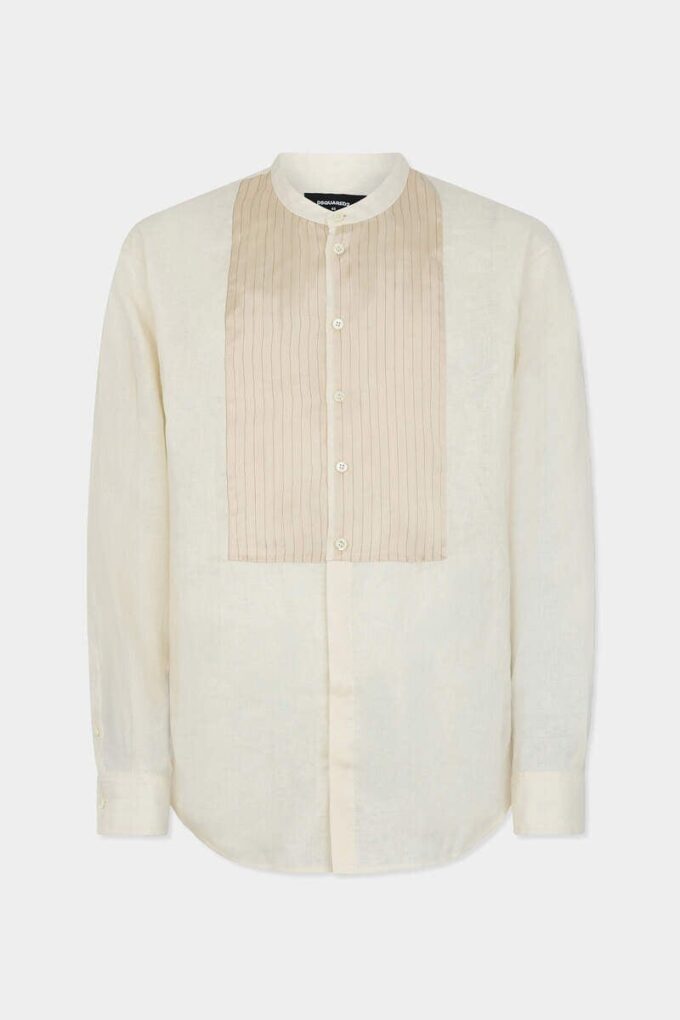 Camicia con papillon e linea morbida Camicia con papillon e linea morbida