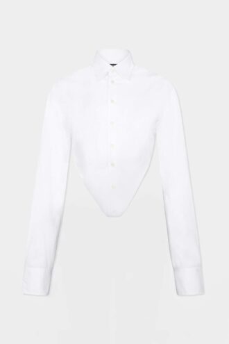 Camicia con scollo profondo