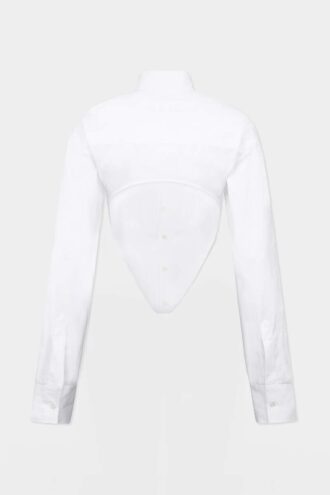 Camicia con scollo profondo