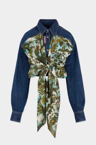 Camicia corta in denim misto Monkey Business