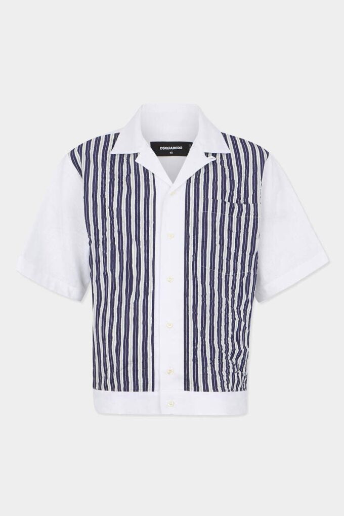Camicia da bowling stropicciata Camicia da bowling stropicciata