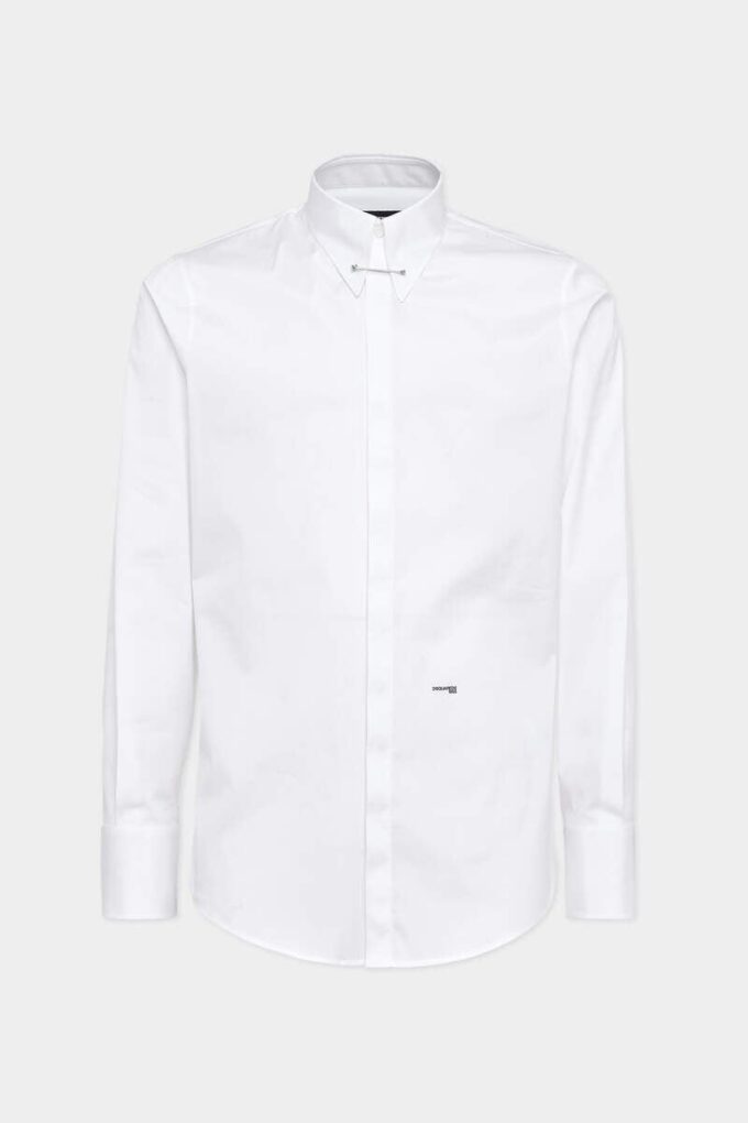 Camicia Easy Slim con colletto a spilla Camicia Easy Slim con colletto a spilla