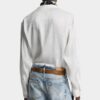 Camicia in lino con spalline scese e cravatta Camicia in lino con spalline scese e cravatta