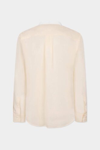 Camicia in seta con spalline scese e papillon