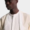 Camicia in seta con spalline scese e papillon Camicia in seta con spalline scese e papillon