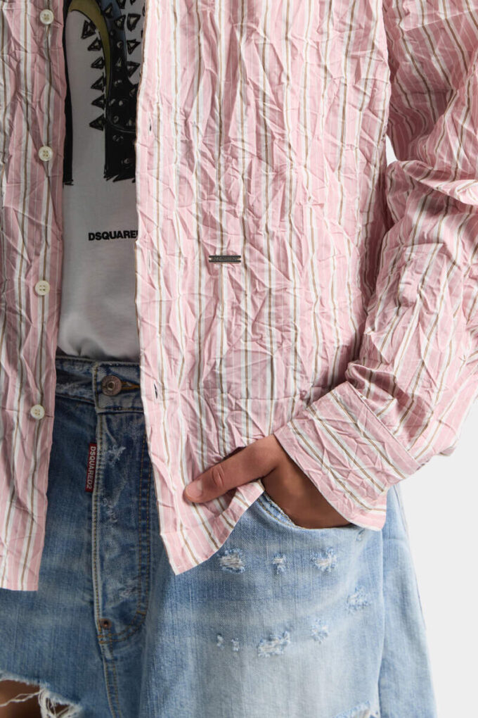 Camicia oversize stropicciata Camicia oversize stropicciata