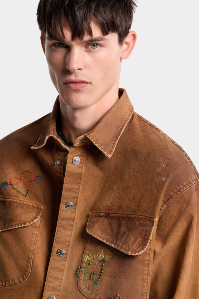 Camicia Scribbles fatta a mano Camicia Scribbles fatta a mano