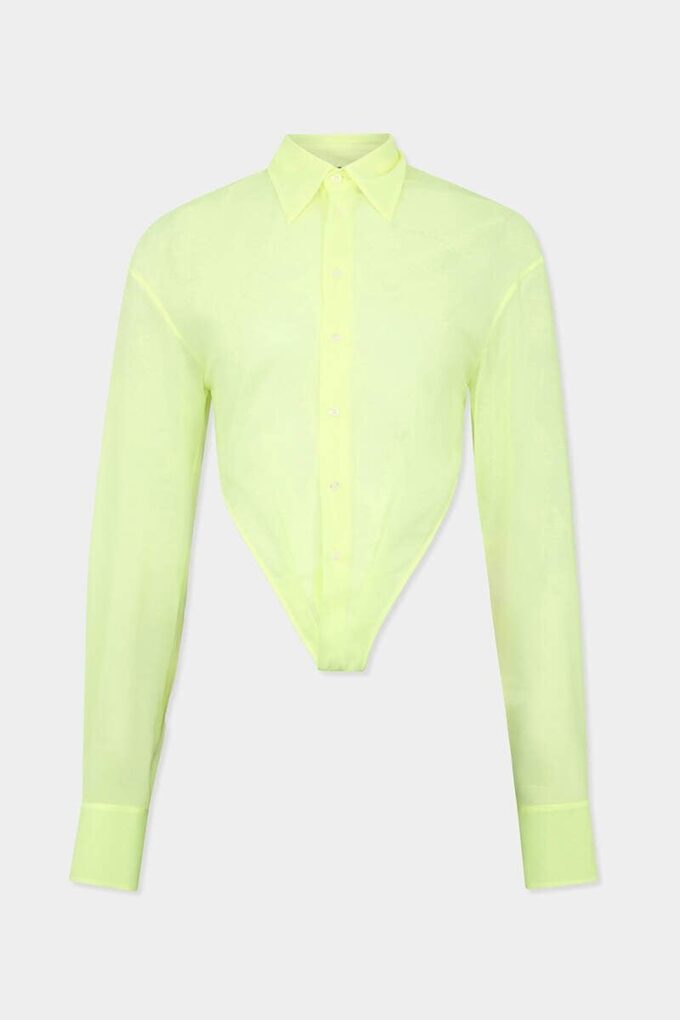 Camicia trasparente con scollo profondo Camicia trasparente con scollo profondo