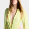 Camicia trasparente con scollo profondo Camicia trasparente con scollo profondo