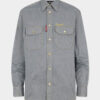 Camicia vintage canadese in denim a righe Camicia vintage canadese in denim a righe
