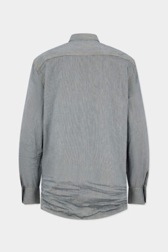 Camicia vintage canadese in denim a righe Camicia vintage canadese in denim a righe