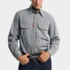 Camicia vintage canadese in denim a righe Camicia vintage canadese in denim a righe