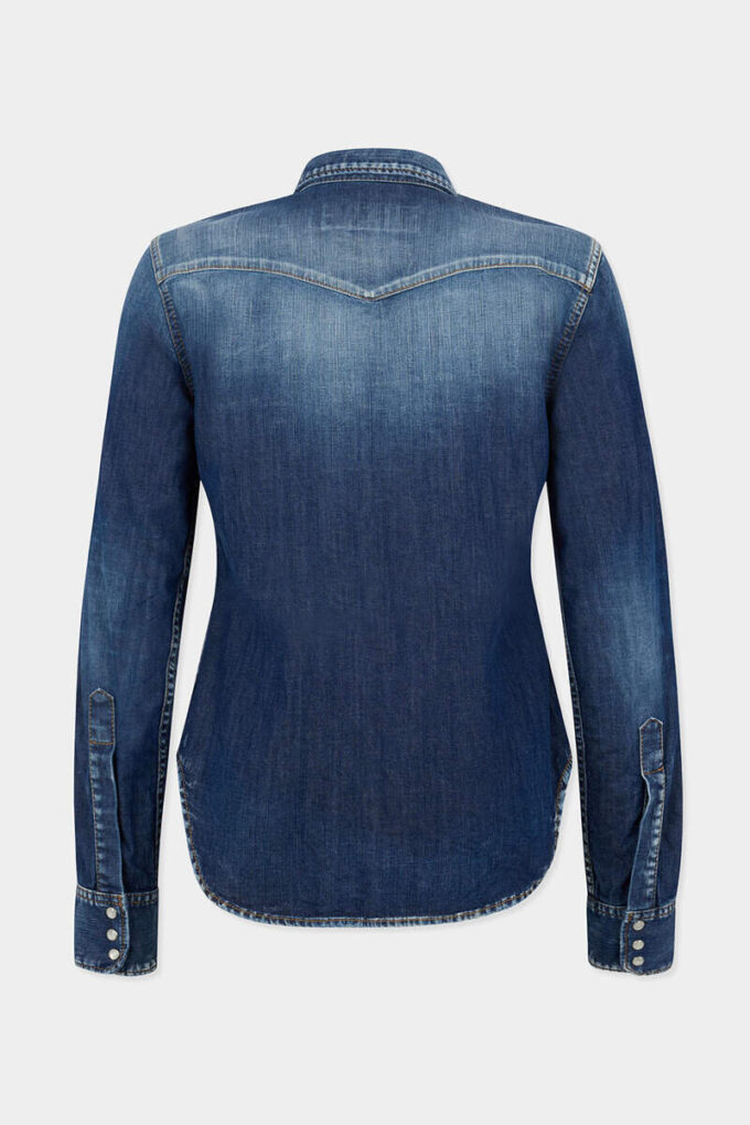 Camicia western basic con lavaggio Perfecto Camicia western basic con lavaggio Perfecto