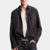Camicia western lavata nera Camicia western lavata nera
